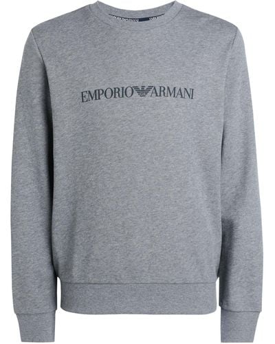 Emporio Armani Sweatshirt Cotton, Polyester - Gray