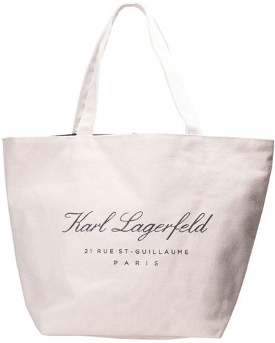 Karl Lagerfeld Borsa A Spalla - Bianco