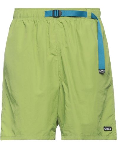 Obey Shorts & Bermuda Shorts - Green