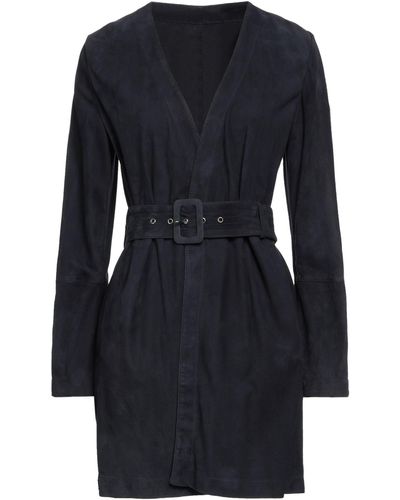 Eleventy Overcoat & Trench Coat - Blue