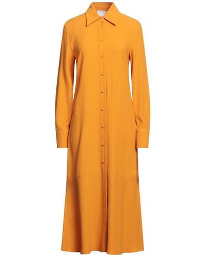 Erika Cavallini Semi Couture Midi-Kleid - Orange