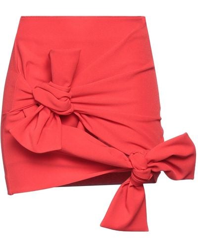 MSGM Tomato Mini Skirt Polyester, Elastane - Red