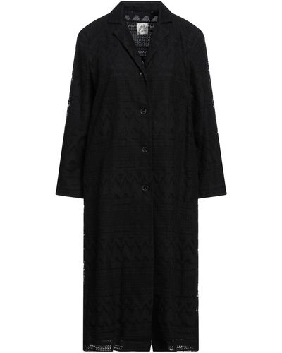 Attic And Barn Overcoat & Trench Coat - Black
