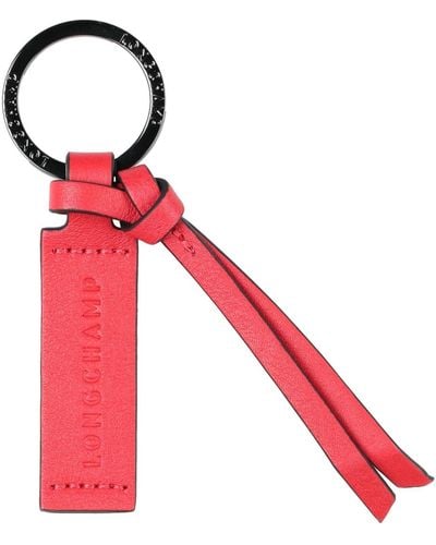 Longchamp Key Ring Leather - Red