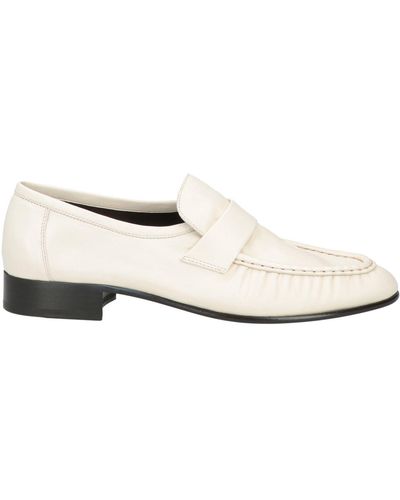 The Row Loafers Leather - White