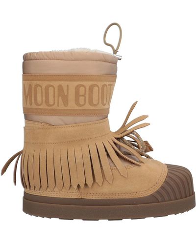MOON BOOT & MONCLER Ankle Boots - Natural