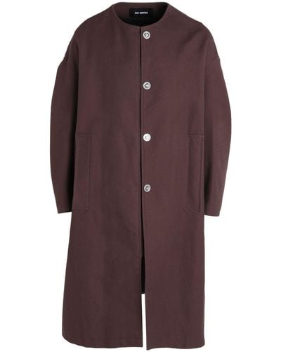Raf Simons Overcoat & Trench Coat - Purple