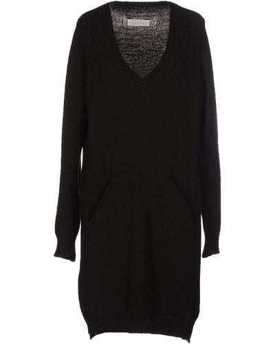 Grifoni Dark Mini Dress Virgin Wool, Acrylic, Elastane - Black