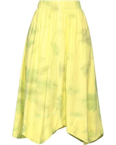 Ganni Midi Skirt - Yellow