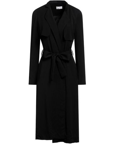 Rebel Queen Overcoat & Trench Coat - Black