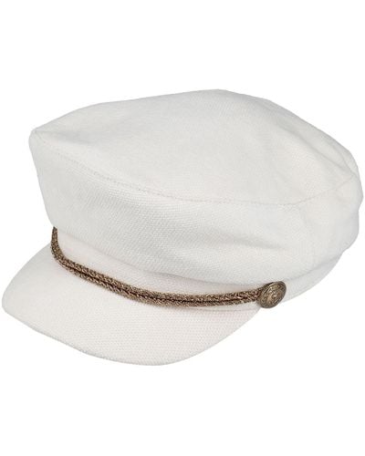 Elisabetta Franchi Hat Cotton, Viscose, Elastane, Metal - White
