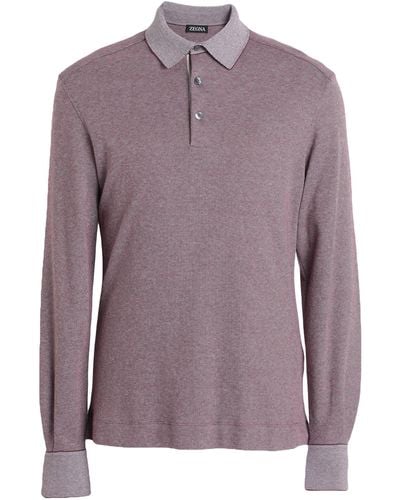 Zegna Polo Shirt - Purple
