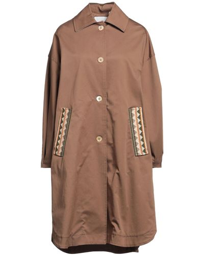 De'Hart Overcoat & Trench Coat Cotton - Brown