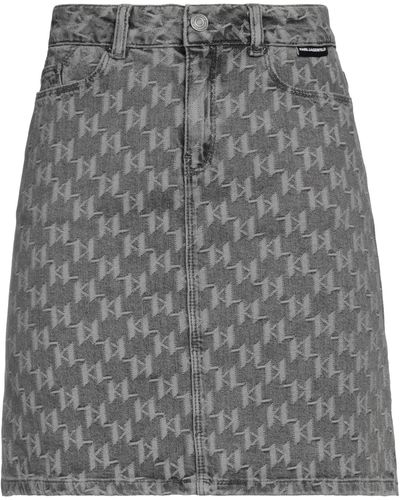 Karl Lagerfeld Denim Skirt - Gray