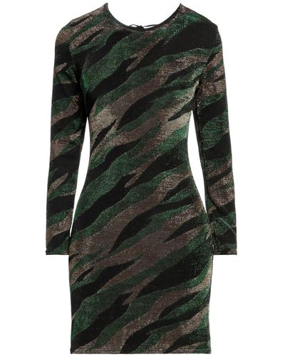 VANESSA SCOTT Mini Dress Nylon, Metallic Fibre, Elastane - Black