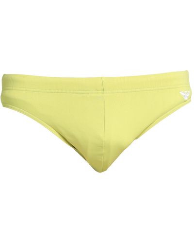Emporio Armani Bikini Bottoms & Swim Briefs - Yellow