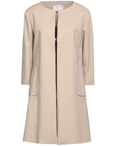 Annie P Overcoat & Trench Coat - Natural