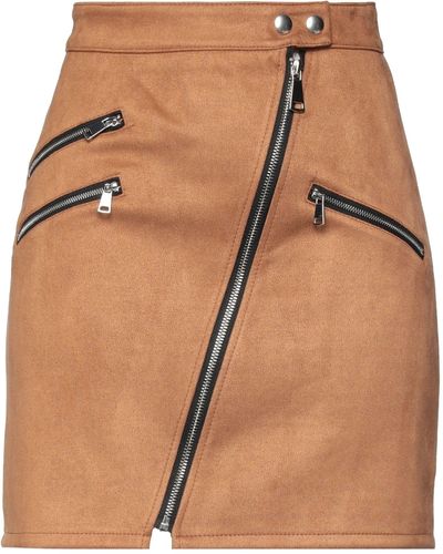 Boutique De La Femme Mini Skirt - Brown