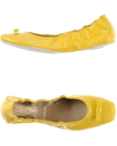 Hogan Ballet Flats - Yellow