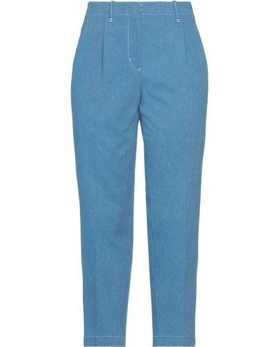 Incotex Pastel Pants Cotton - Blue