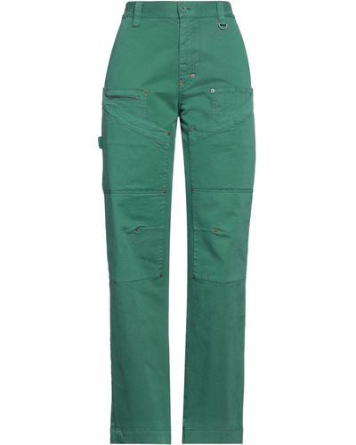 Marine Serre Trousers - Green