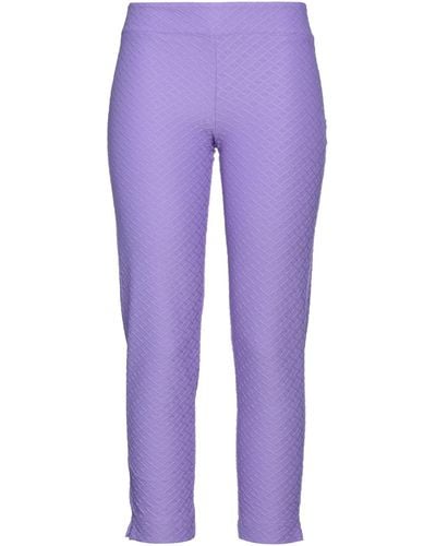 IU RITA MENNOIA Cropped Trousers - Purple