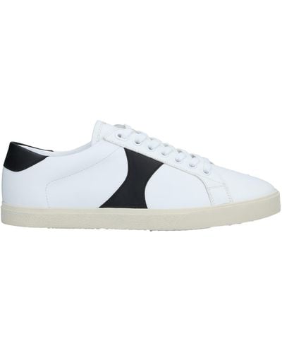 Celine Triomphe Lace-up Leather Trainer - White