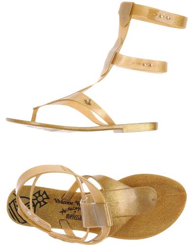 Vivienne Westwood Anglomania Toe Post Sandals - White