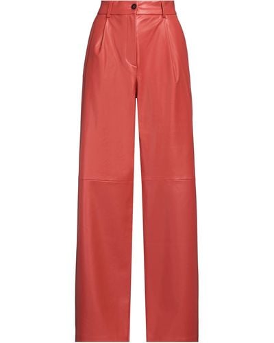 Caractere Rust Pants Polyester - Red