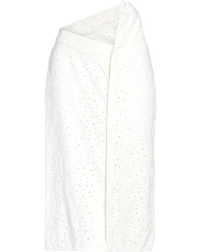 Erika Cavallini Semi Couture Midi Skirt - White