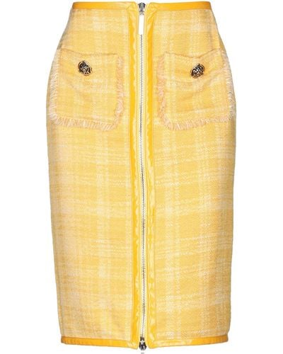 Elisabetta Franchi Midi Skirt - Yellow