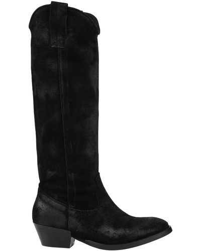 Accademia Knee Boots - Black
