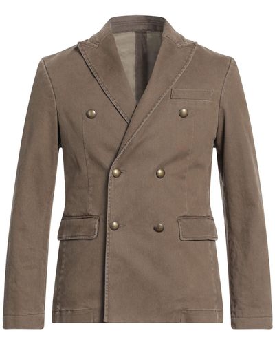 Officina 36 Suit Jacket - Brown