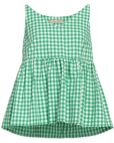 Rose' A Pois Top - Green
