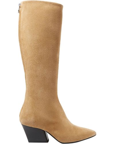Aeyde Knee Boots - Natural