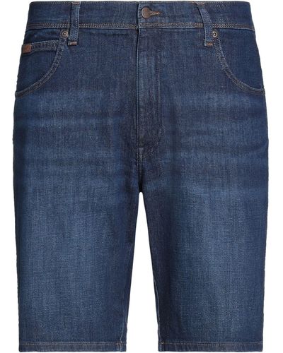Wrangler Denim Shorts Cotton, Polyester, Elastane - Blue