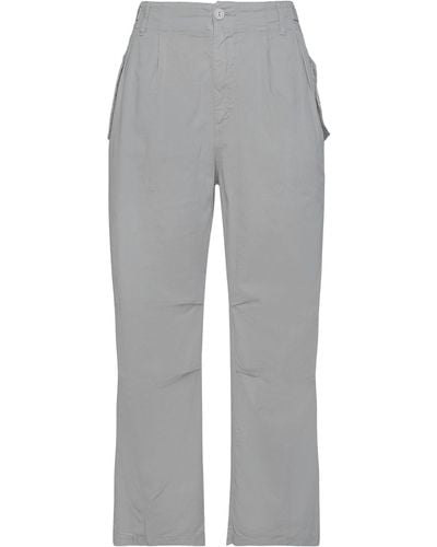 European Culture Cropped Pants - Gray