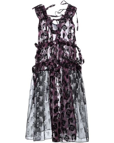 Chopova Lowena Midi Dress - Purple