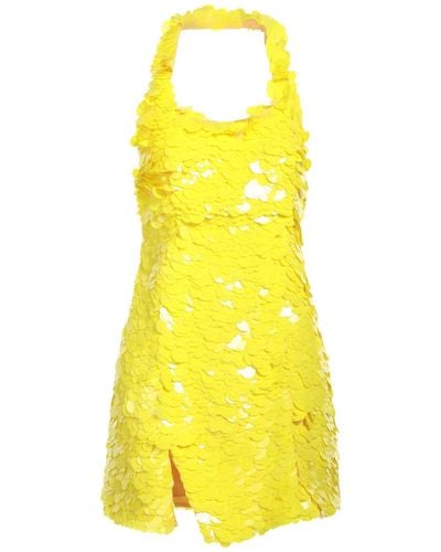 The Attico Robe Allium a sequins - Jaune