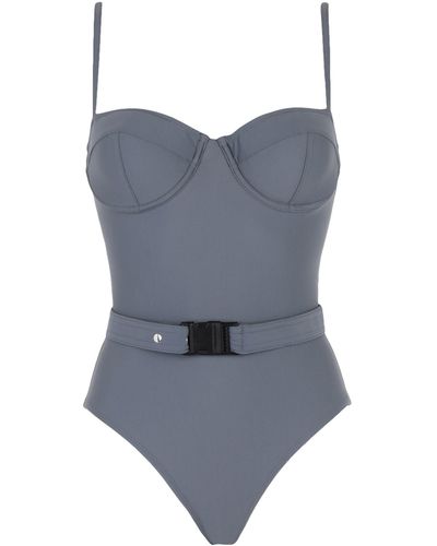 OW Collection One-piece Swimsuit - Gray