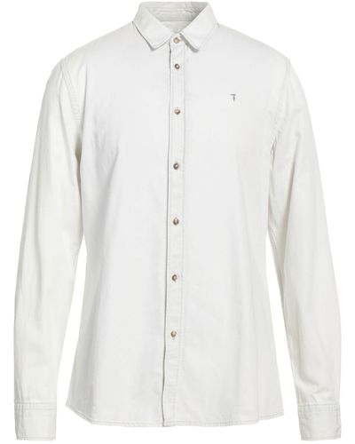 Trussardi Camicia Jeans - Bianco