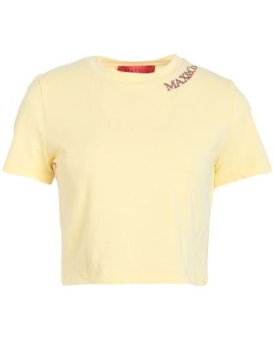 MAX&Co. Light T-Shirt Cotton, Elastane - Yellow