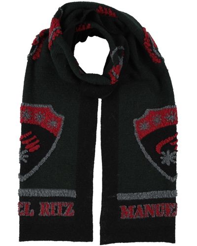 Manuel Ritz Dark Scarf Polyamide, Wool - Black