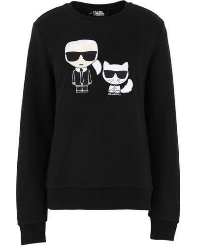 Karl Lagerfeld Sweat-shirt à imprimé graphique - Noir