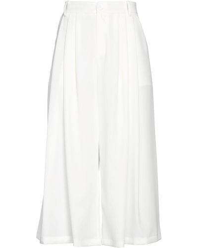 Anonyme Designers Cropped Trousers - White
