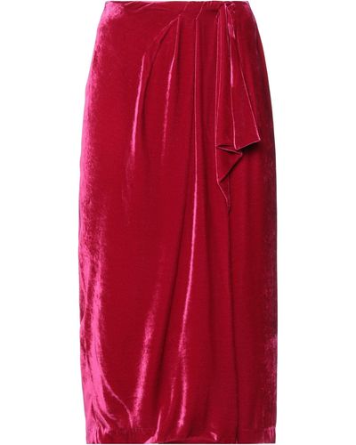 HANAMI D'OR Midi Skirt - Red