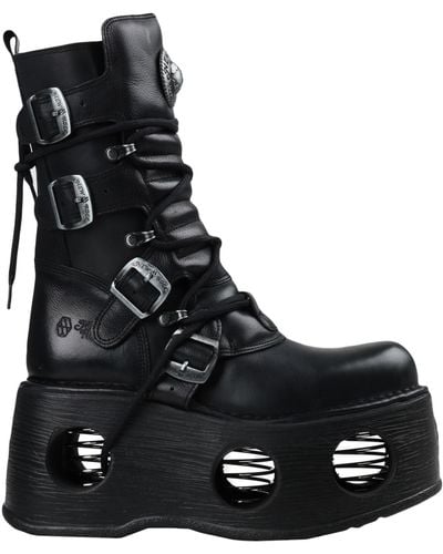 New Rock Ankle Boots - Black