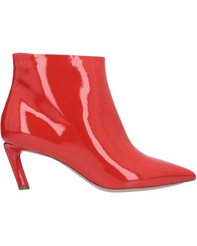 Giorgio Armani Ankle Boots - Red