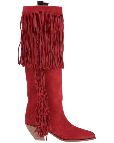 Golden Goose Knee Boots - Red