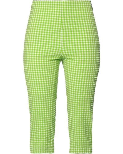 MSGM Cropped Trousers - Green